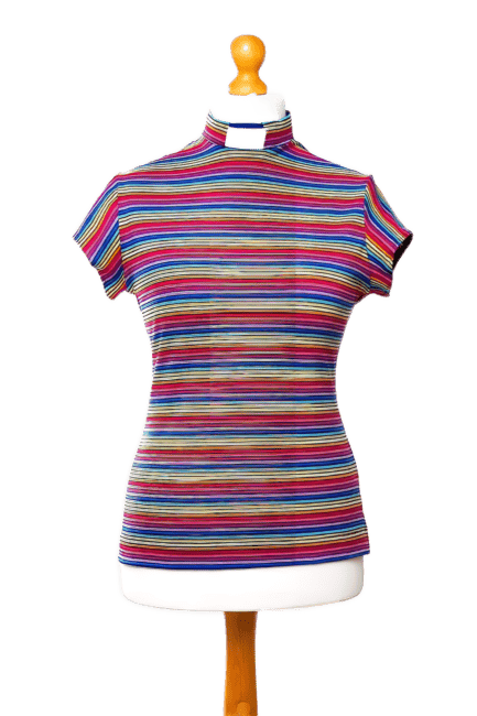 Clergy Wear Pride Coloured Top With 4 Sleeve Lengths Available