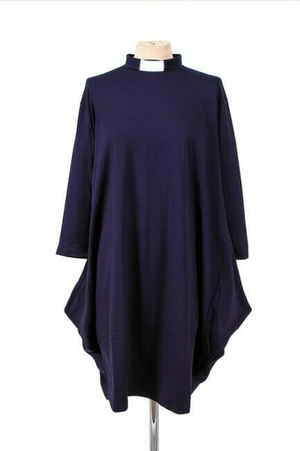 Clergy Wear Tulip Dress in Midnight Blue/Navy From Sizes 6-26