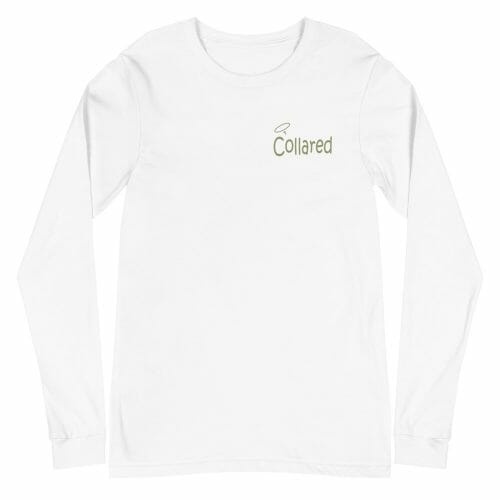 Collared Clergy Wear Long Sleeve T Shirt in White